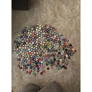 Lot of Beer  And Soda Bottle Caps 2 POUND Mixed Used Man Cave Craft Resin Unique